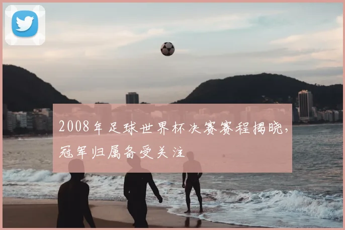 2008年足球世界杯决赛赛程揭晓,冠军归属备受关注